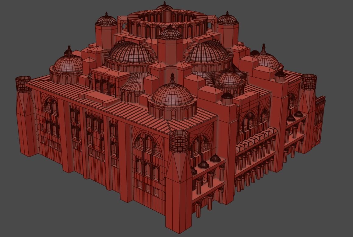 Sultan Ahmet Mosque 3D model 3D print model_9