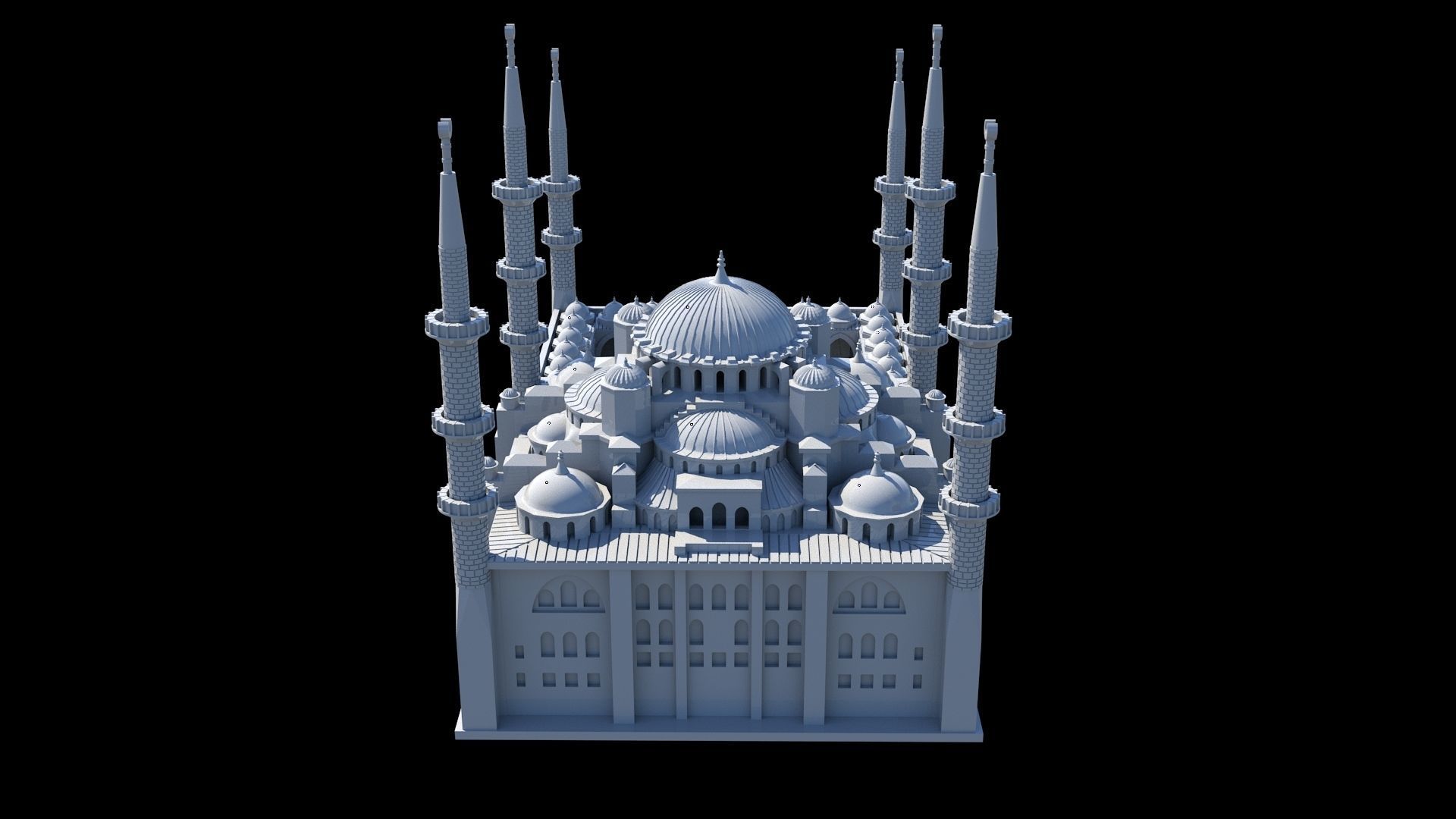 Sultan Ahmet Mosque 3D model 3D print model_5