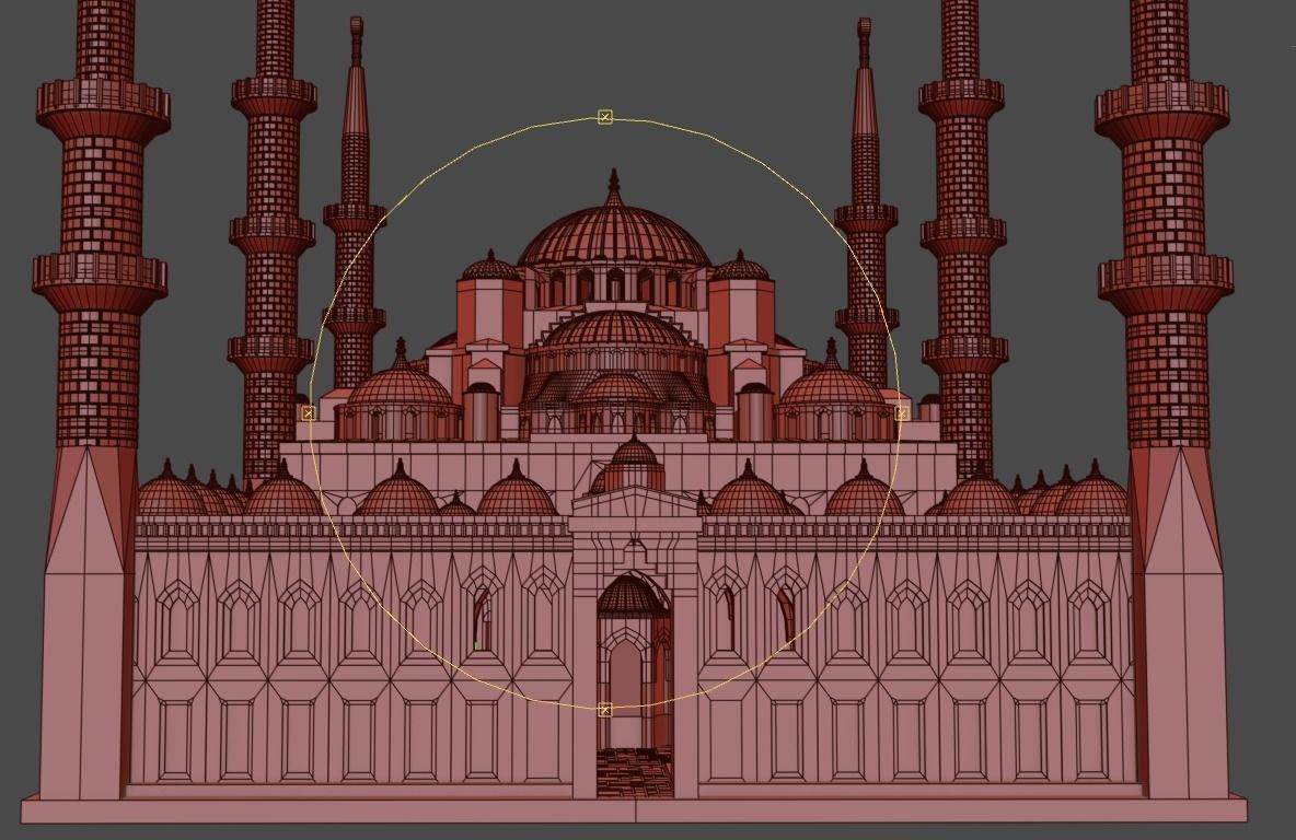 Sultan Ahmet Mosque 3D model 3D print model_7