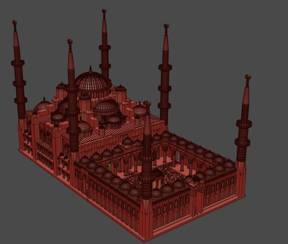 Sultan Ahmet Mosque 3D model 3D print model_6