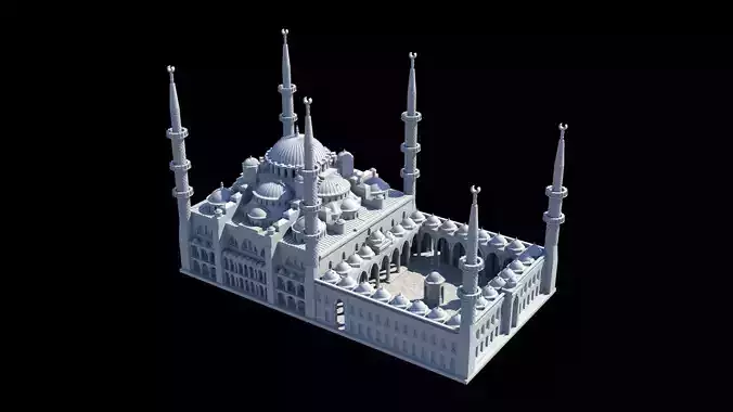 Sultan Ahmet Mosque 3D model 3D print model