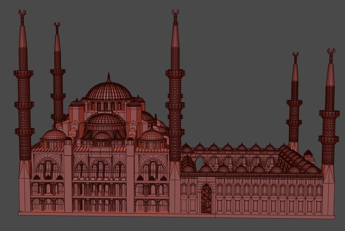 Sultan Ahmet Mosque 3D model 3D print model_10