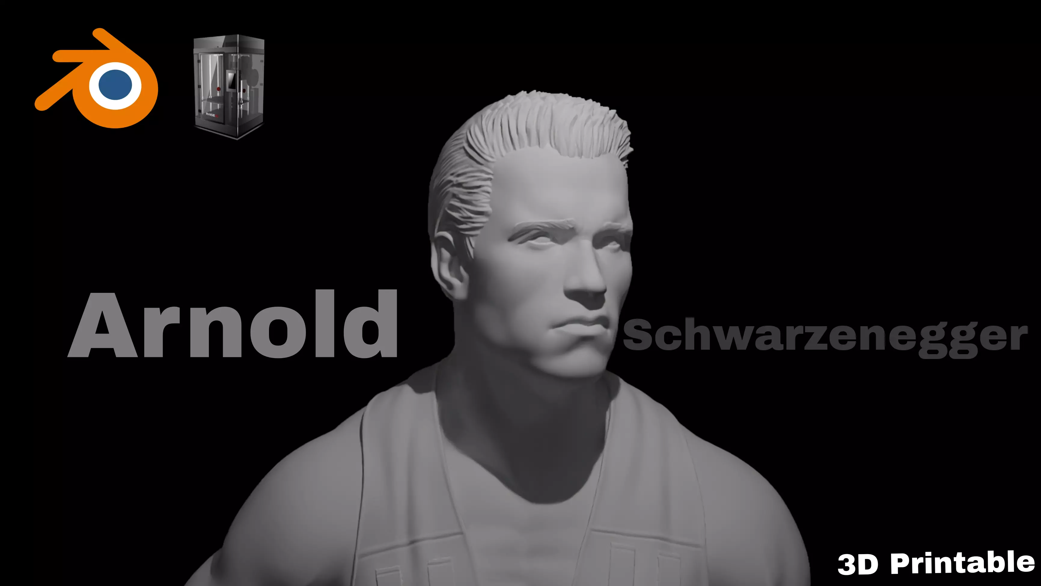Arnold Schwarzenegger Predator 3D Printable Model 3D print model