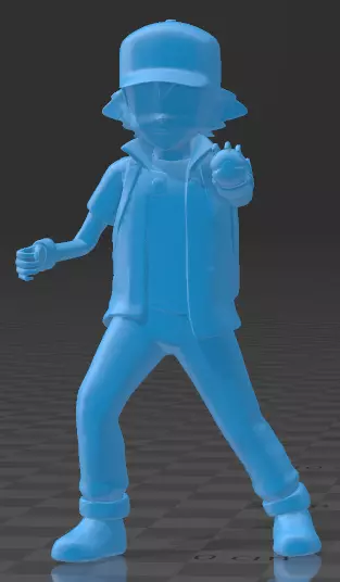 ash ketchum kanto 3D print model