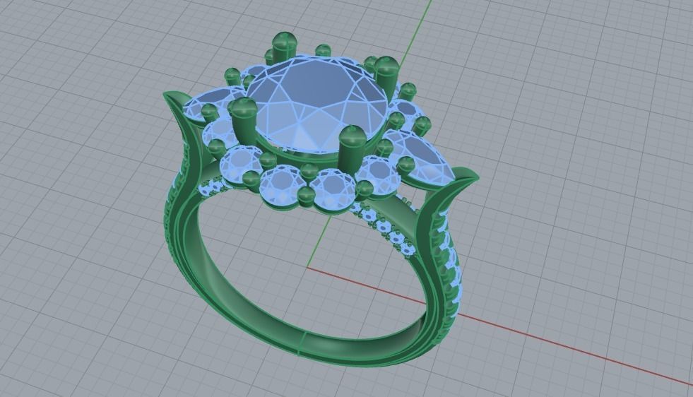 Wedding Rings 0091 3D print model_25