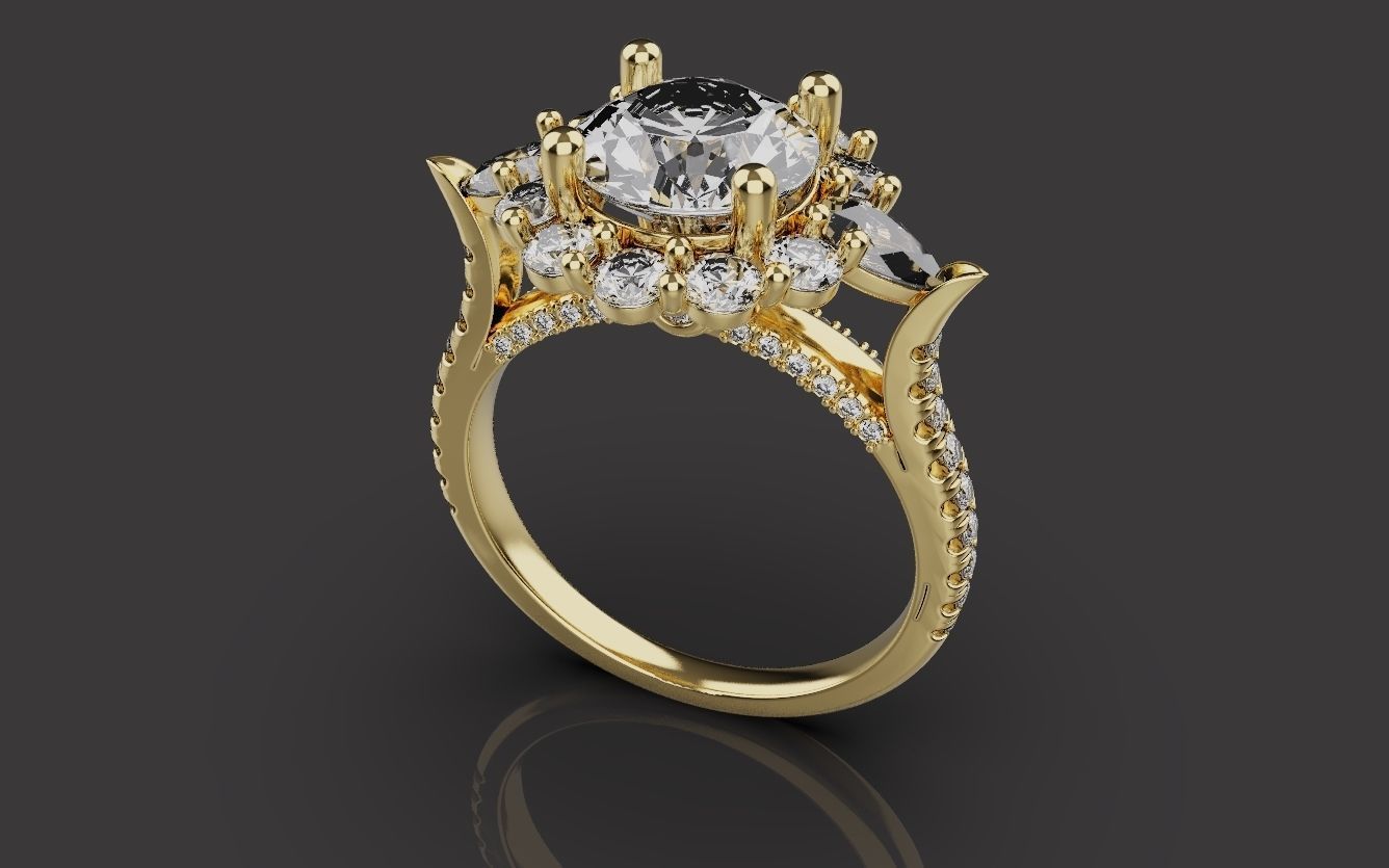 Wedding Rings 0091 3D print model_18