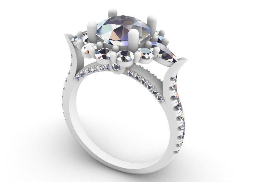 Wedding Rings 0091 3D print model_28