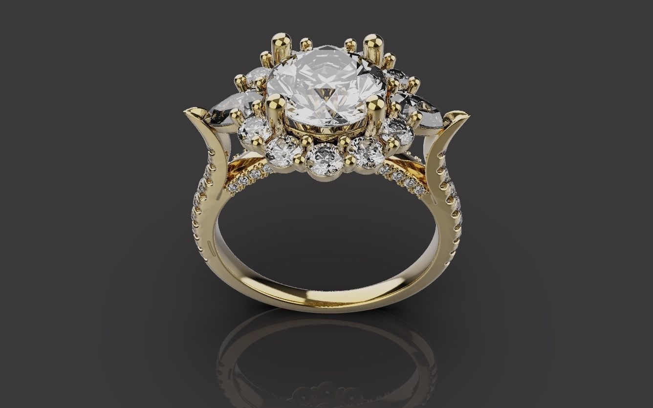 Wedding Rings 0091 3D print model_10