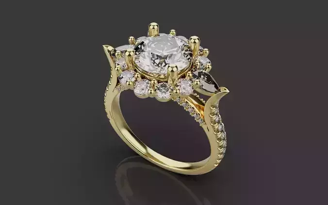 Wedding Rings 0091 3D print model