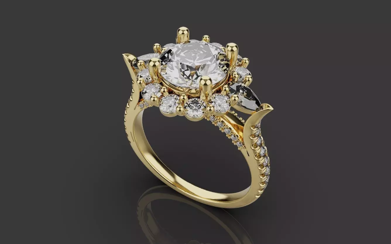 Wedding Rings 0091 3D print model_0