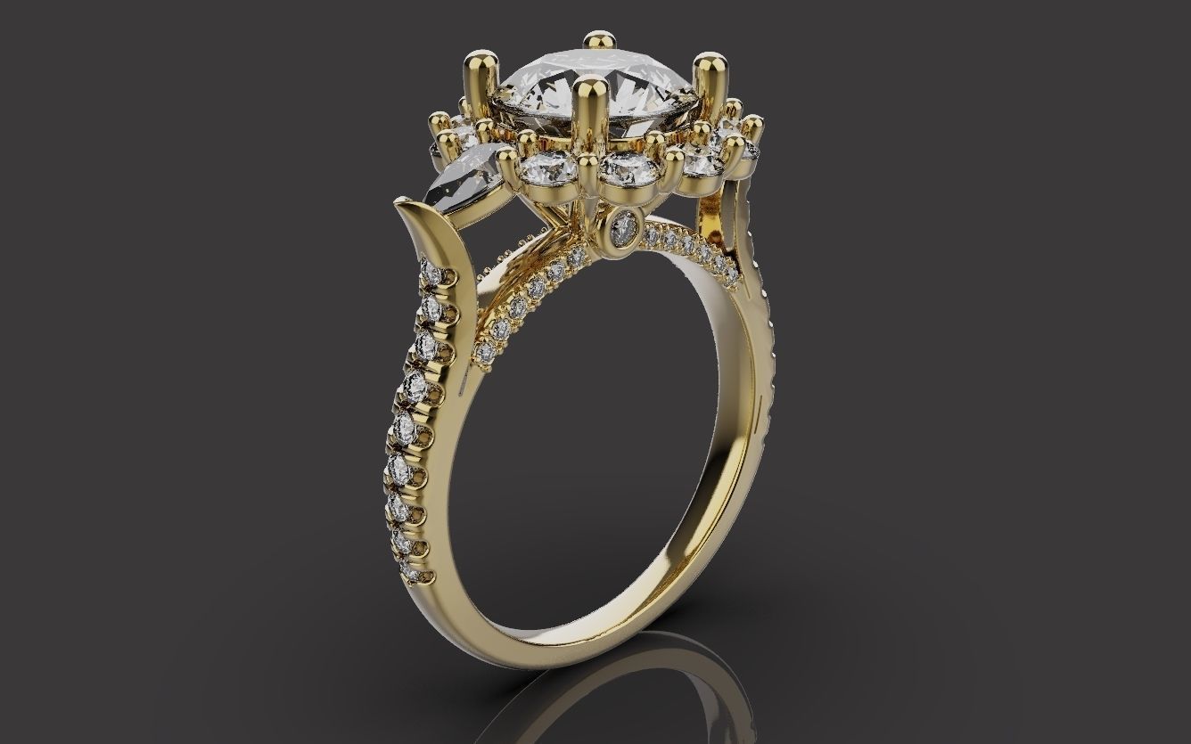 Wedding Rings 0091 3D print model_6