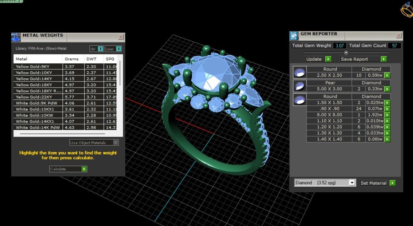 Wedding Rings 0091 3D print model_33