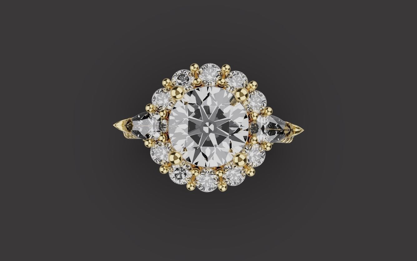 Wedding Rings 0091 3D print model_11