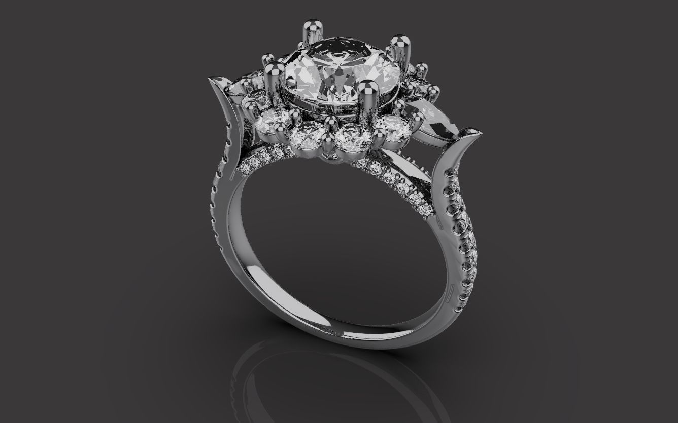 Wedding Rings 0091 3D print model_1