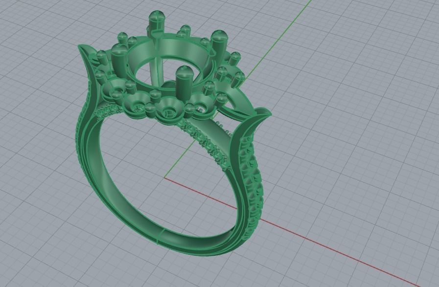 Wedding Rings 0091 3D print model_27