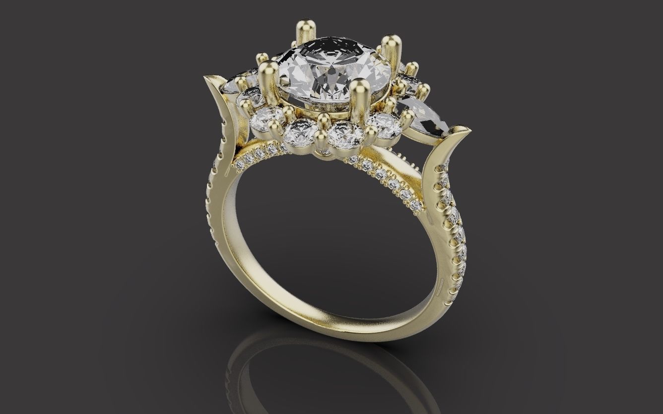 Wedding Rings 0091 3D print model_20