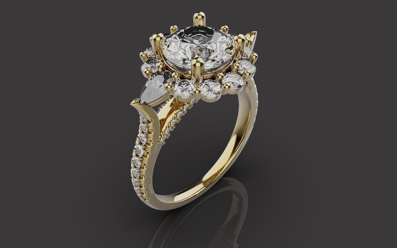 Wedding Rings 0091 3D print model_9