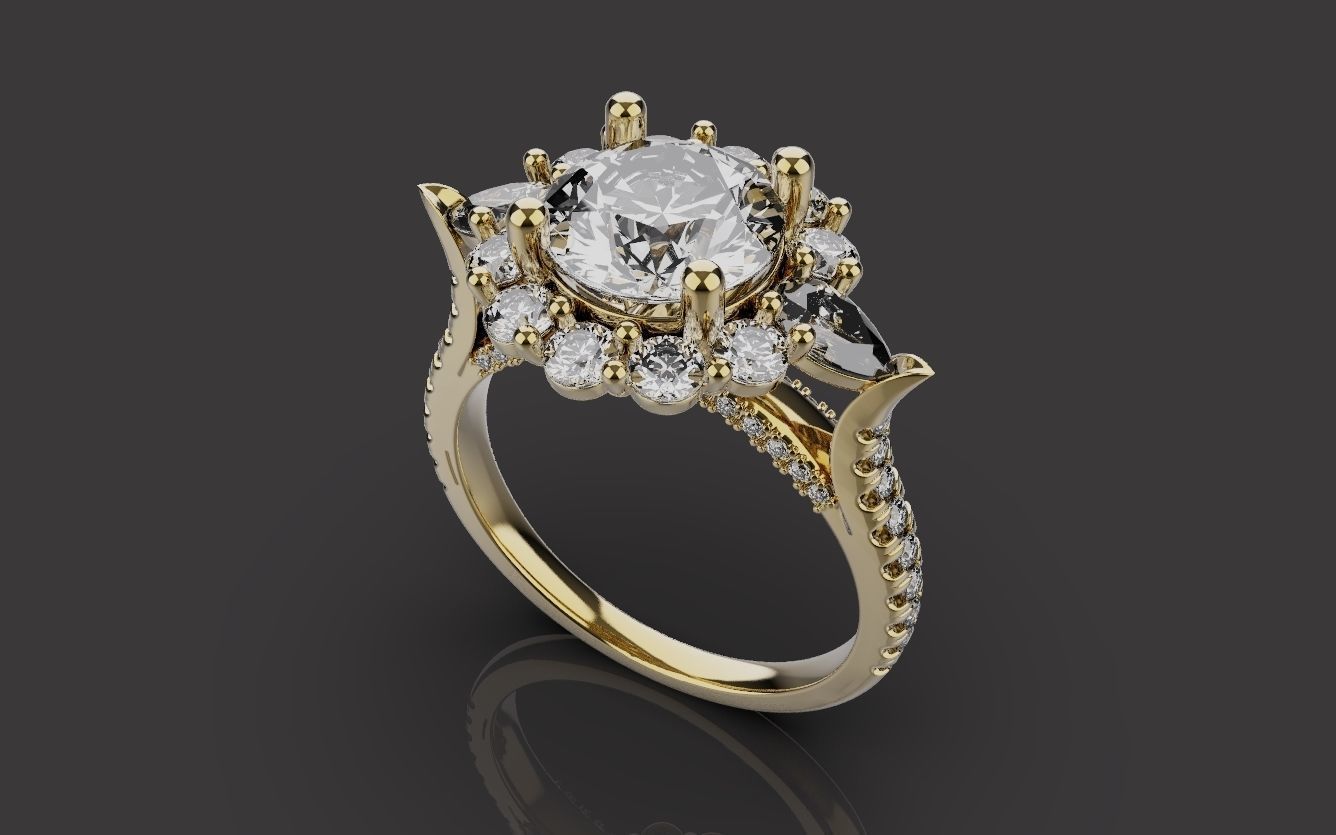 Wedding Rings 0091 3D print model_13