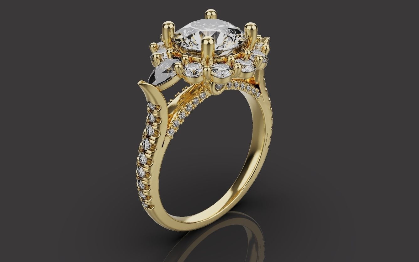 Wedding Rings 0091 3D print model_17