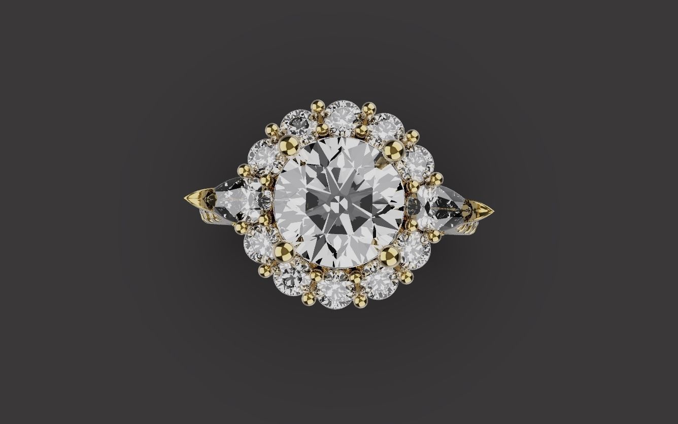 Wedding Rings 0091 3D print model_4