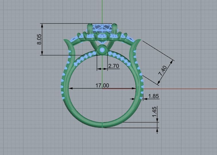Wedding Rings 0091 3D print model_31