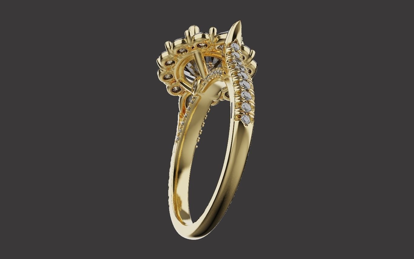 Wedding Rings 0091 3D print model_16
