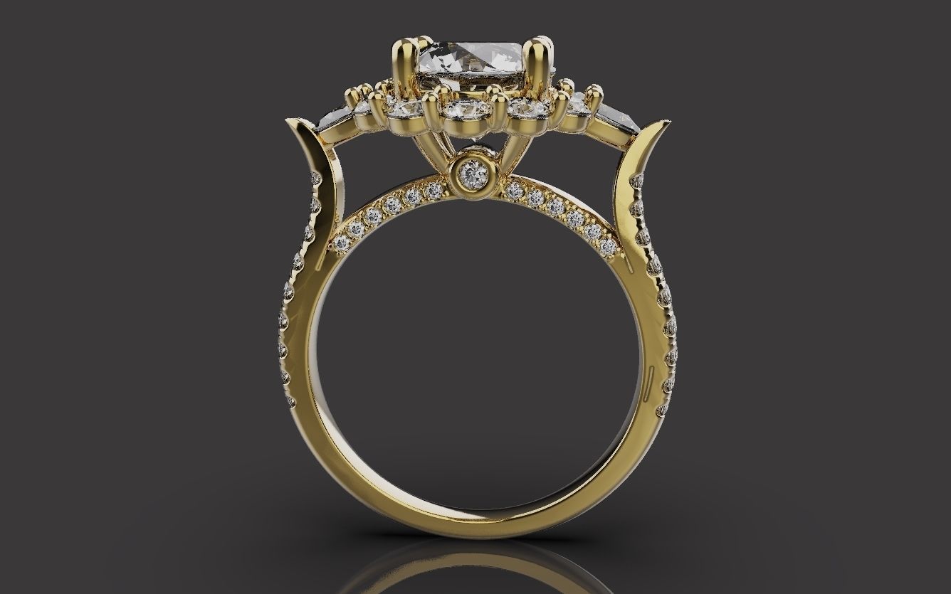 Wedding Rings 0091 3D print model_5