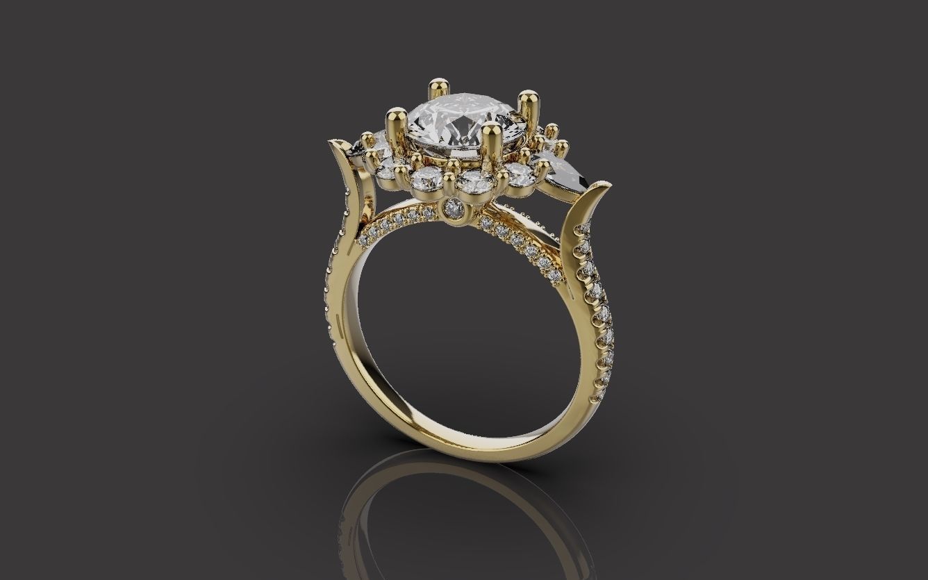Wedding Rings 0091 3D print model_12