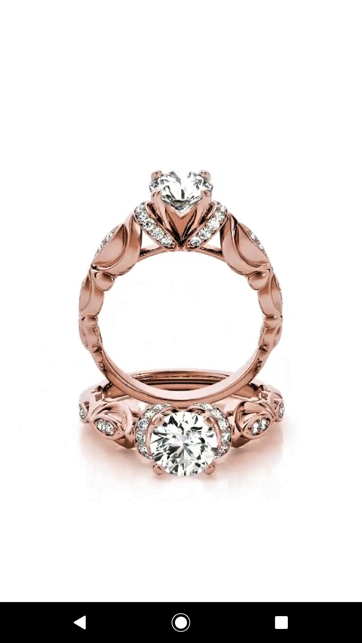 Bridal Engagement Ring 3D print model_7