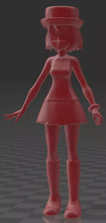 Serena last season 3D print model_0