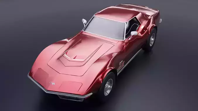 Chevrolet Corvette ZR1 1970 Low-poly 3D model
