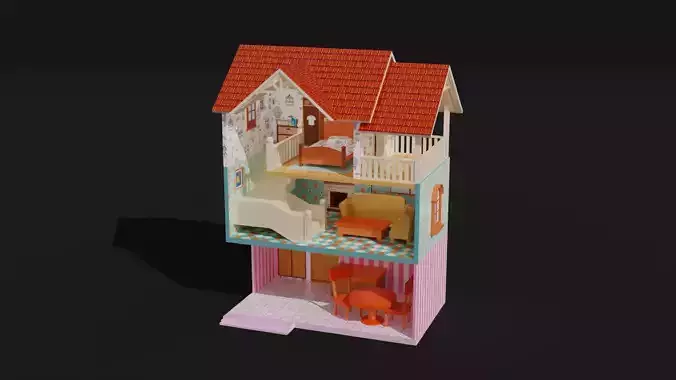 Doll house 3D model