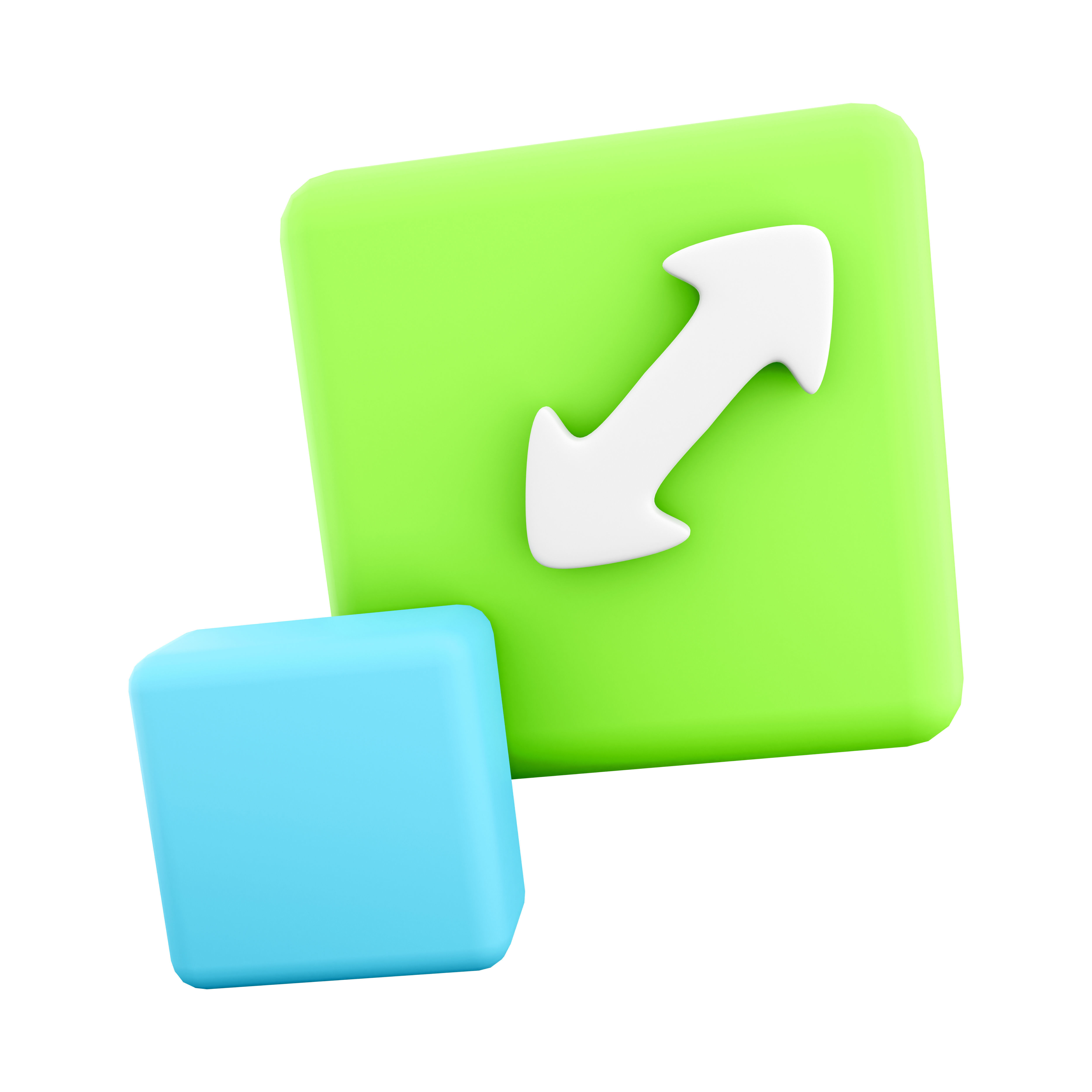 3d  Scalability or scalable system cartoon icon 3D model_3