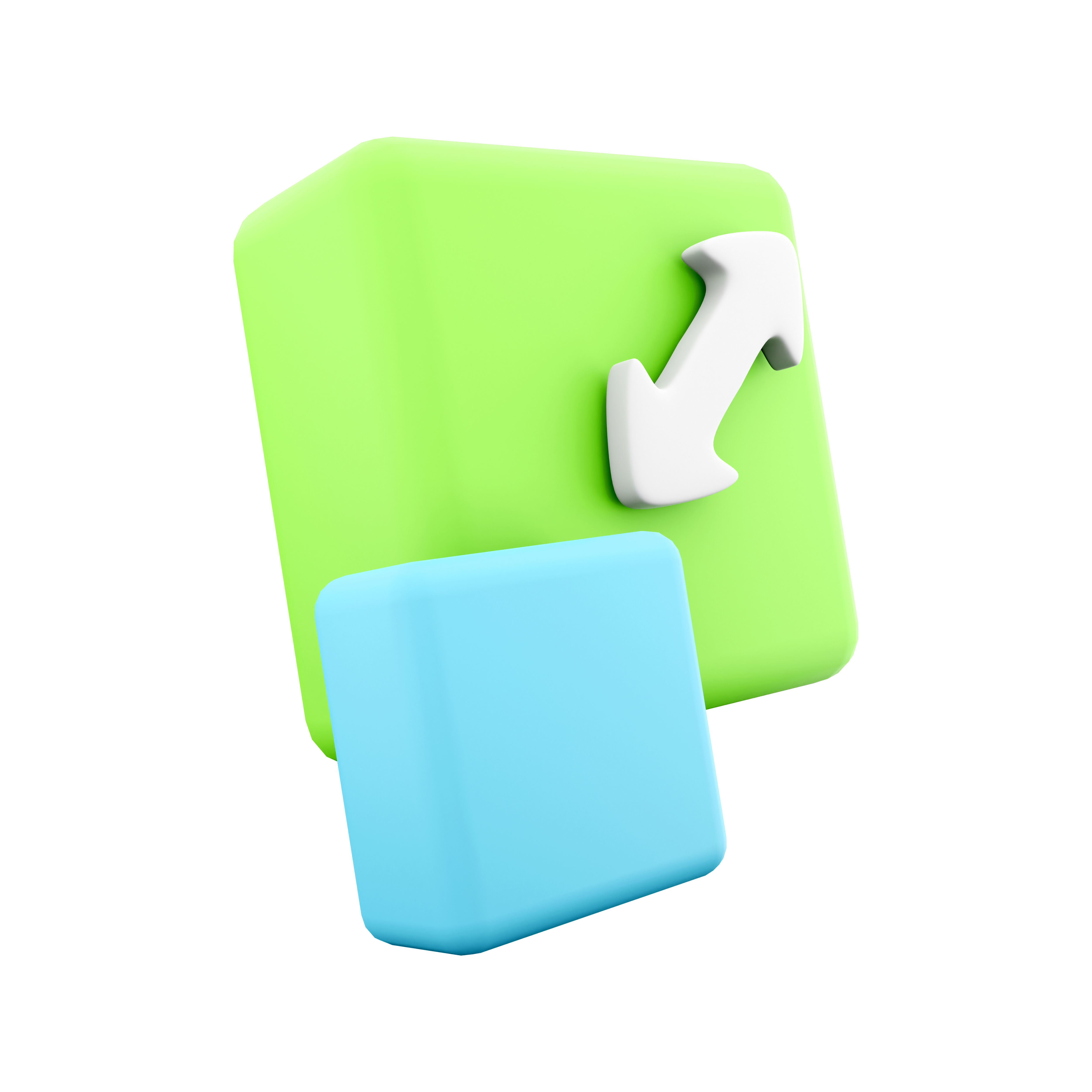 3d  Scalability or scalable system cartoon icon 3D model_5