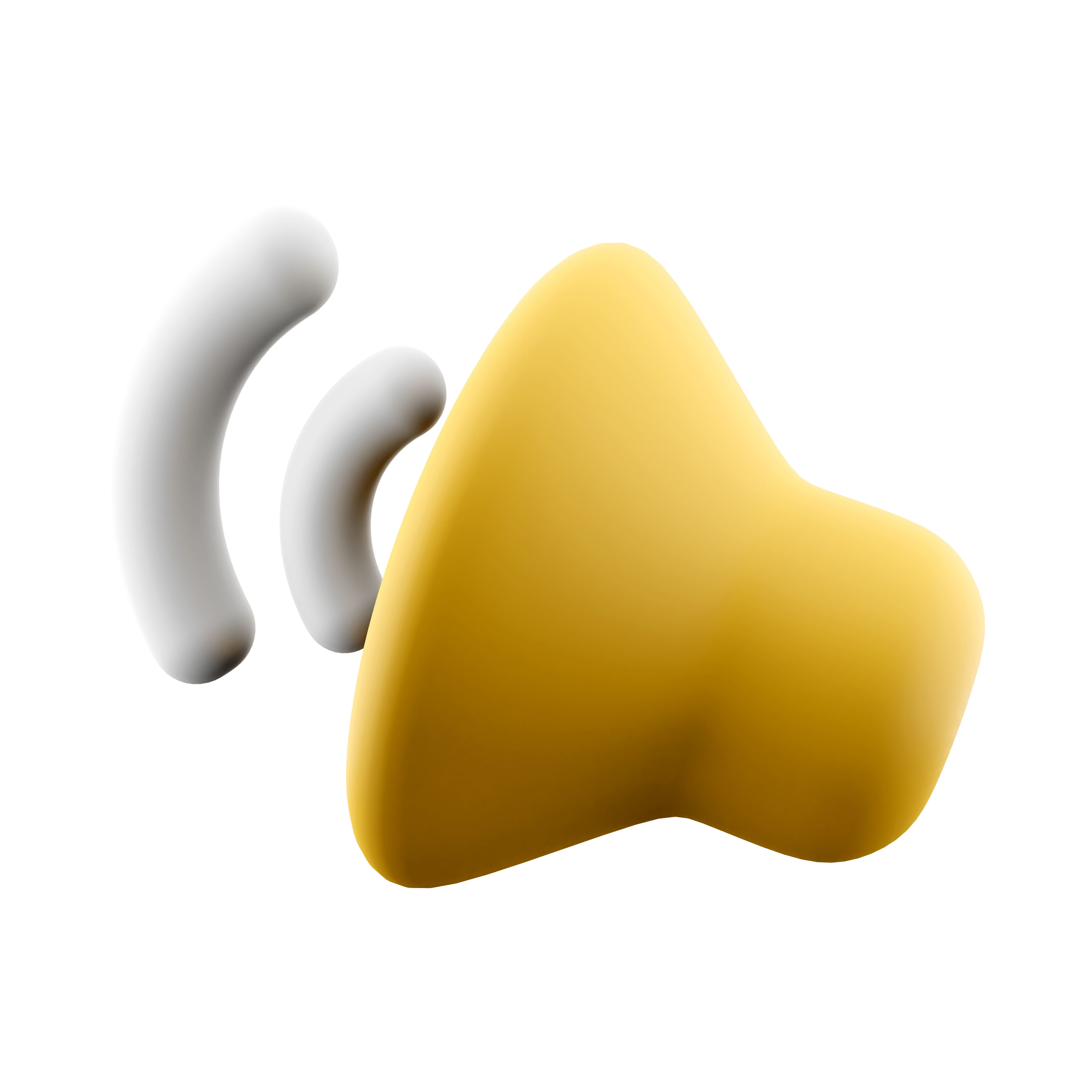 3d volume Sound device icon 3D model_2