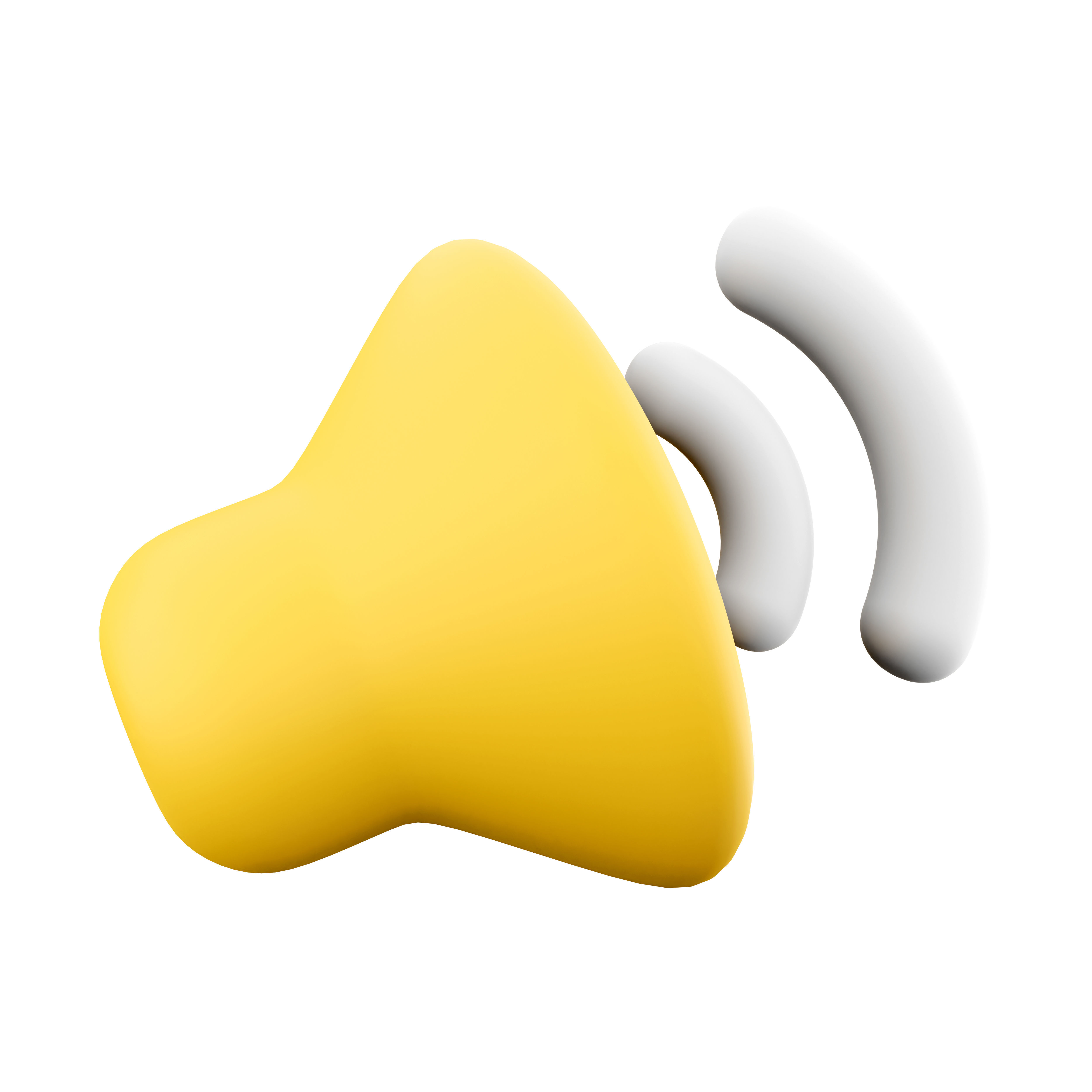 3d volume Sound device icon 3D model_4