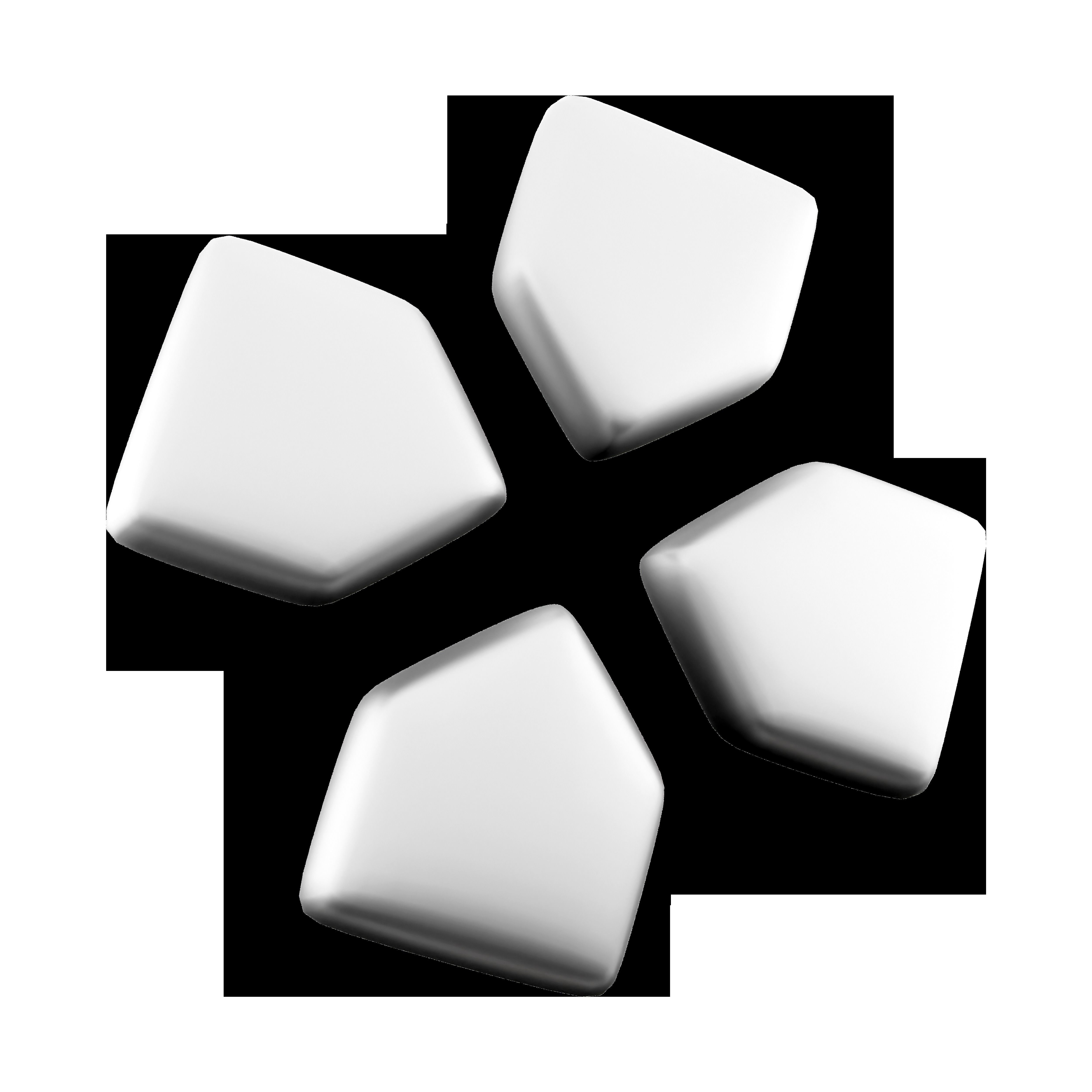 3d direction arrows icon 3D model_2