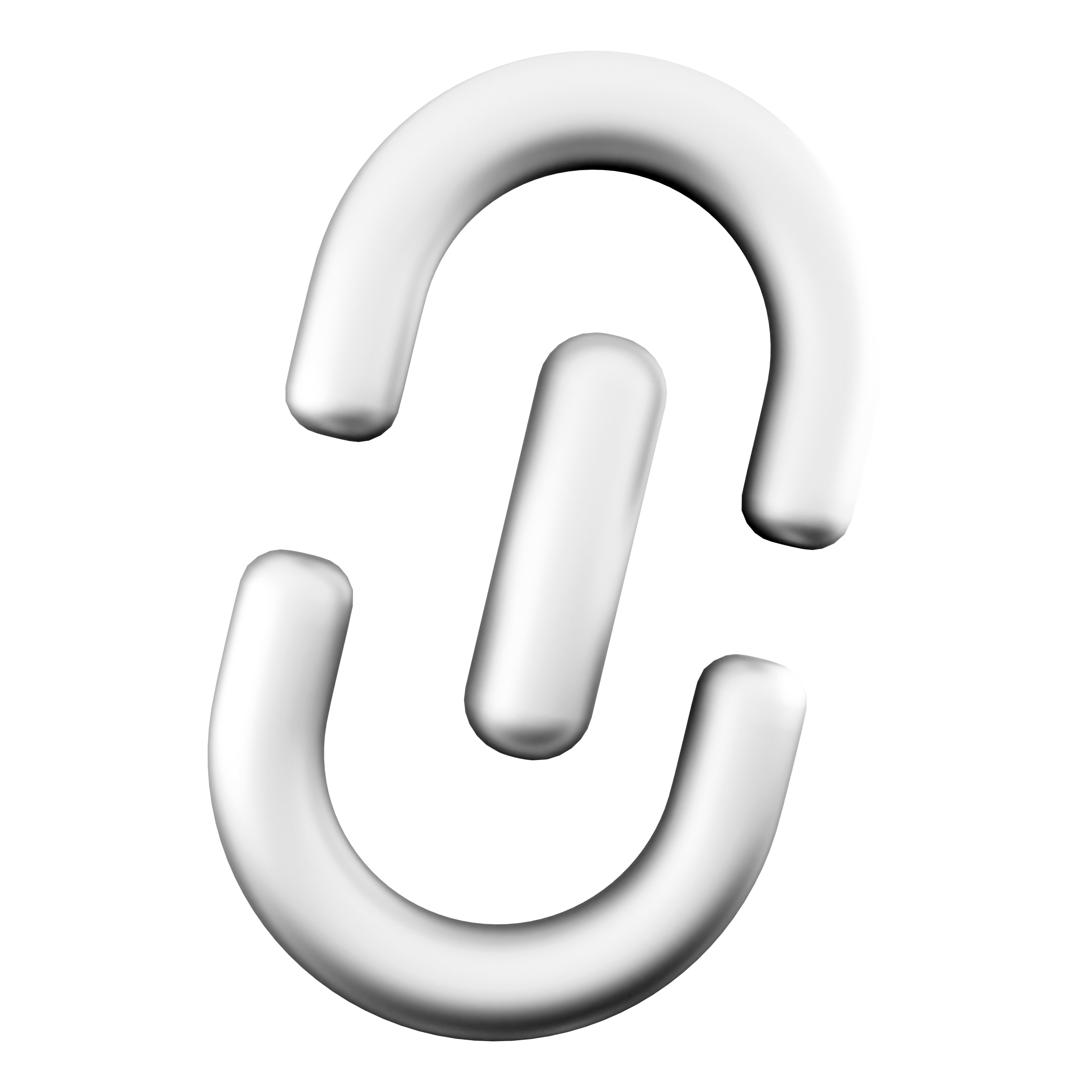 3d  paper clip icon 3D model_4