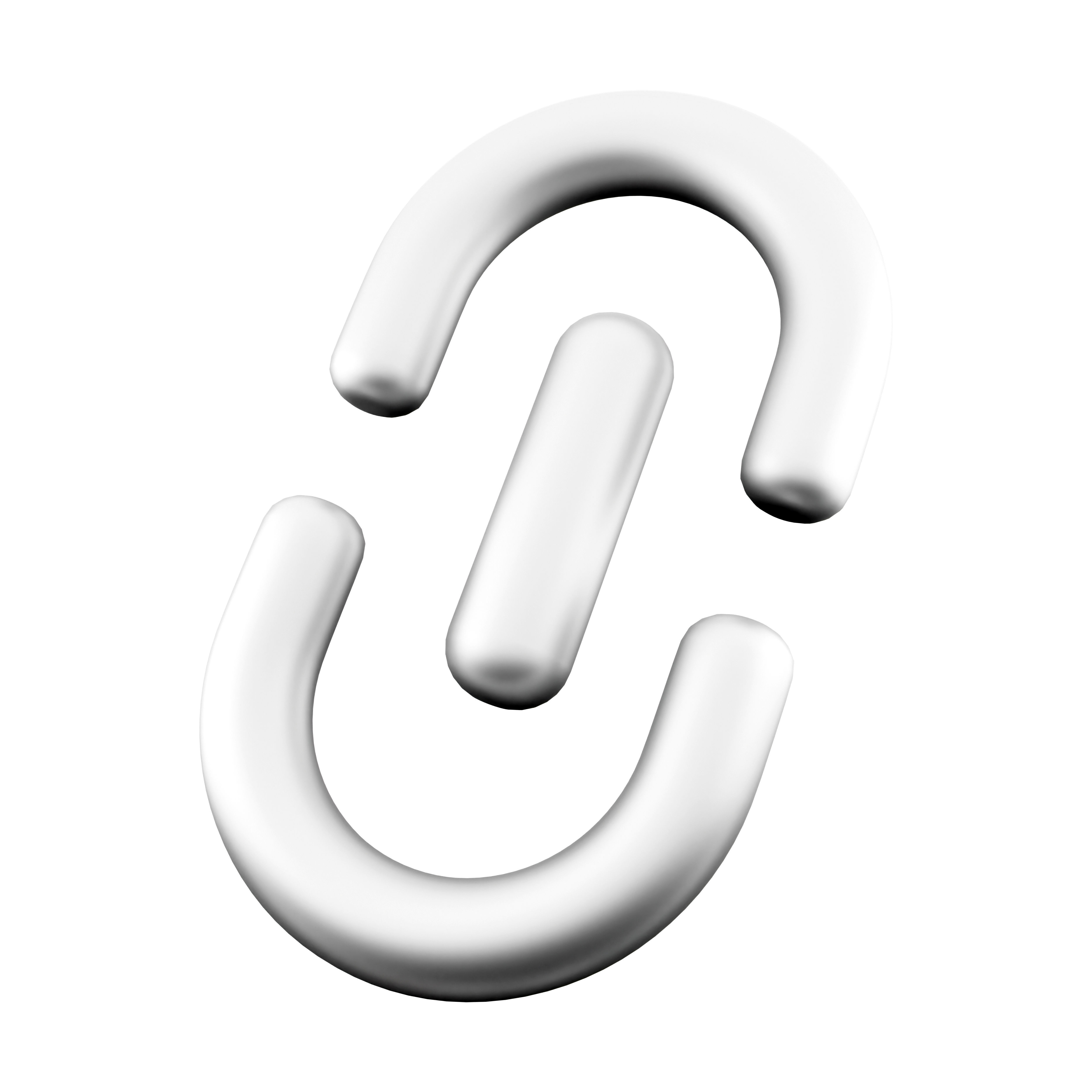 3d  paper clip icon 3D model_2