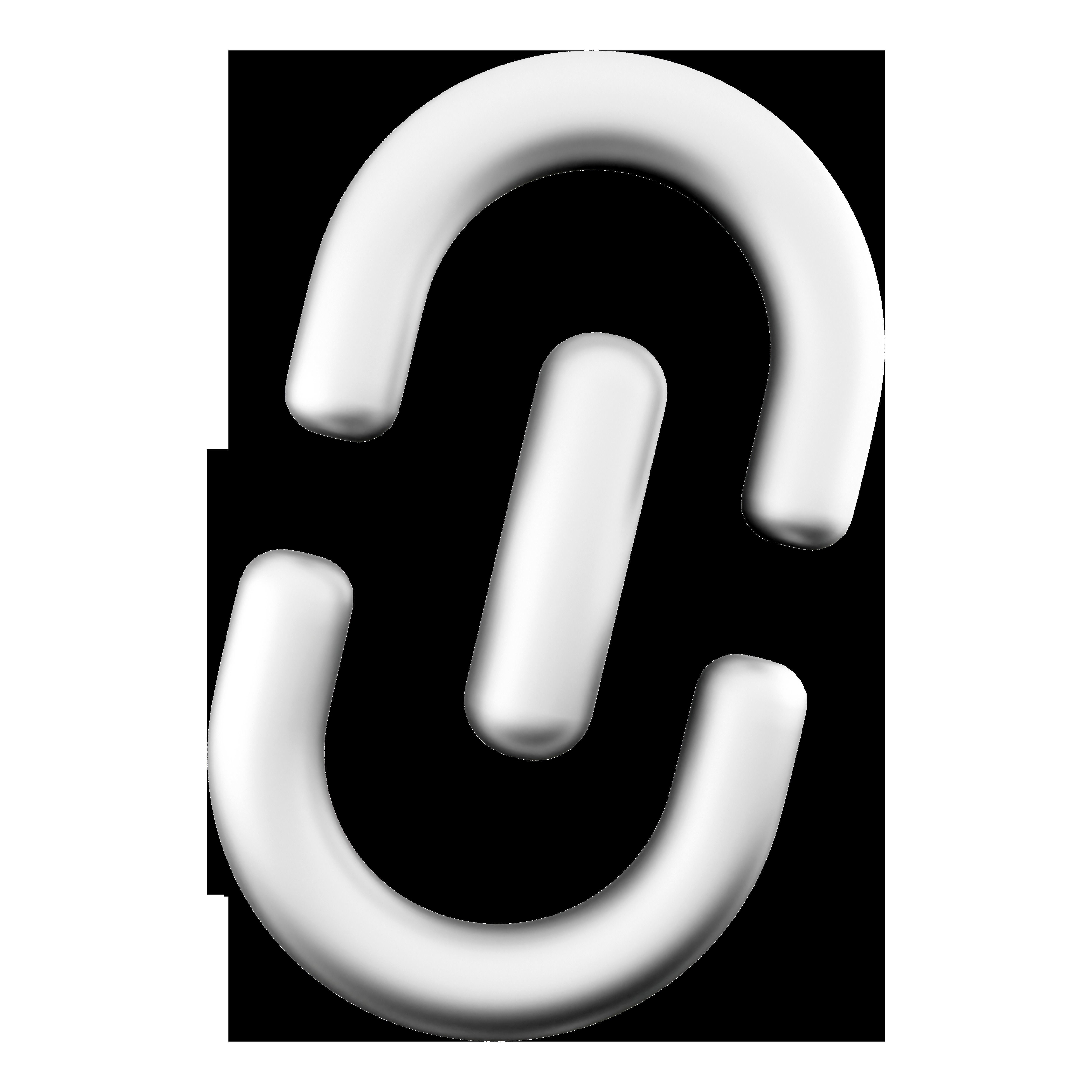 3d  paper clip icon 3D model_5