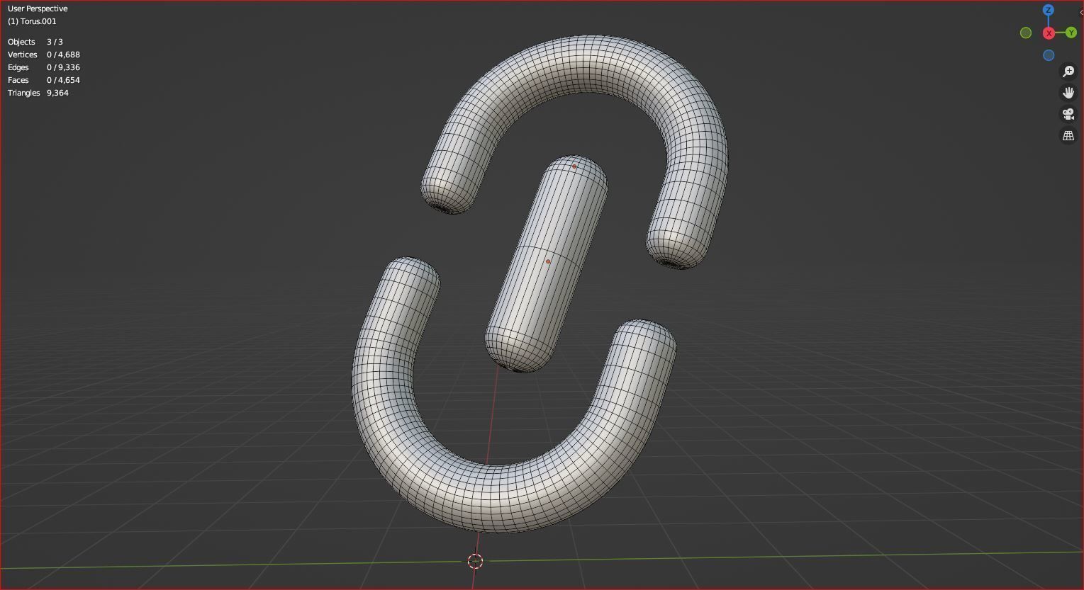 3d  paper clip icon 3D model_6