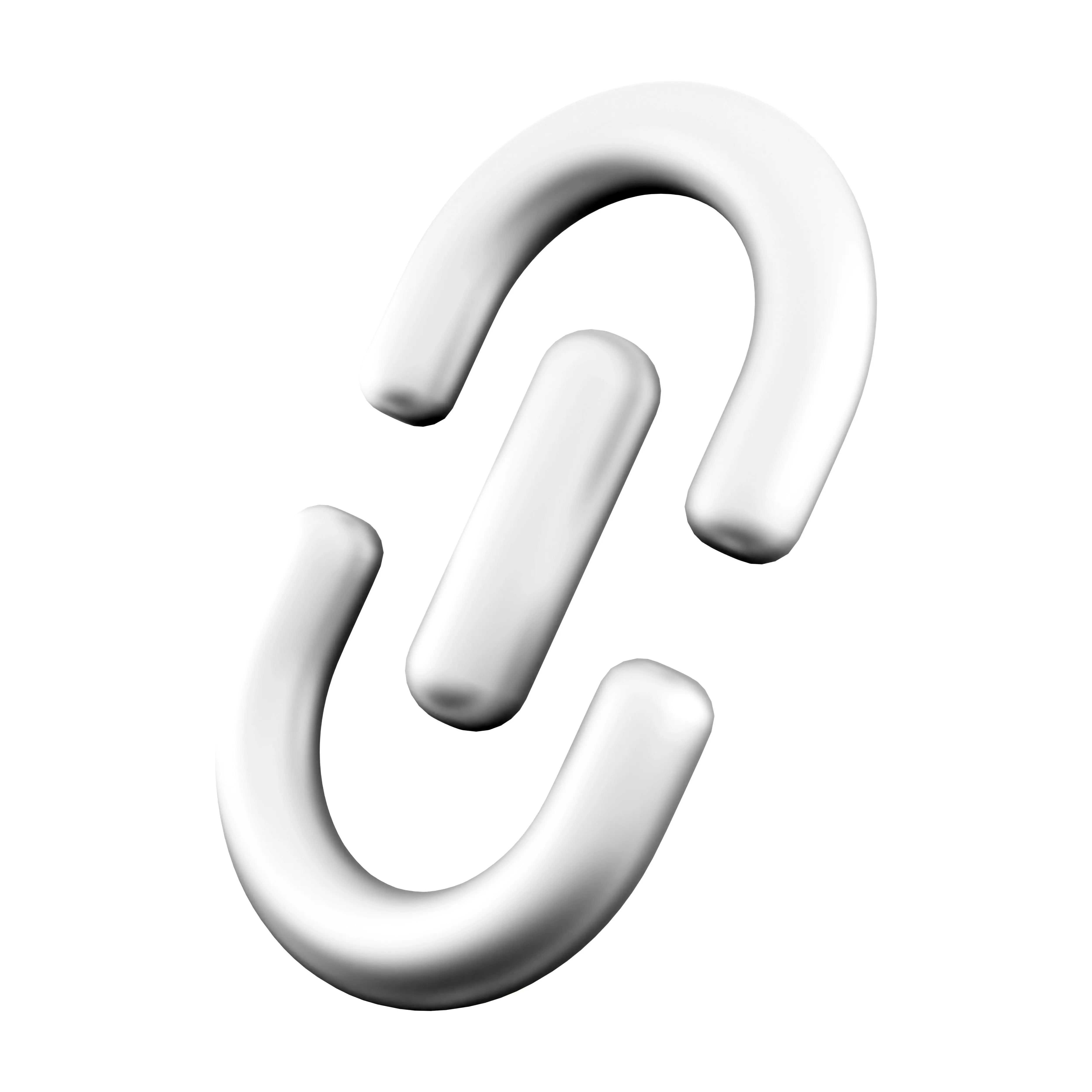 3d  paper clip icon 3D model_0