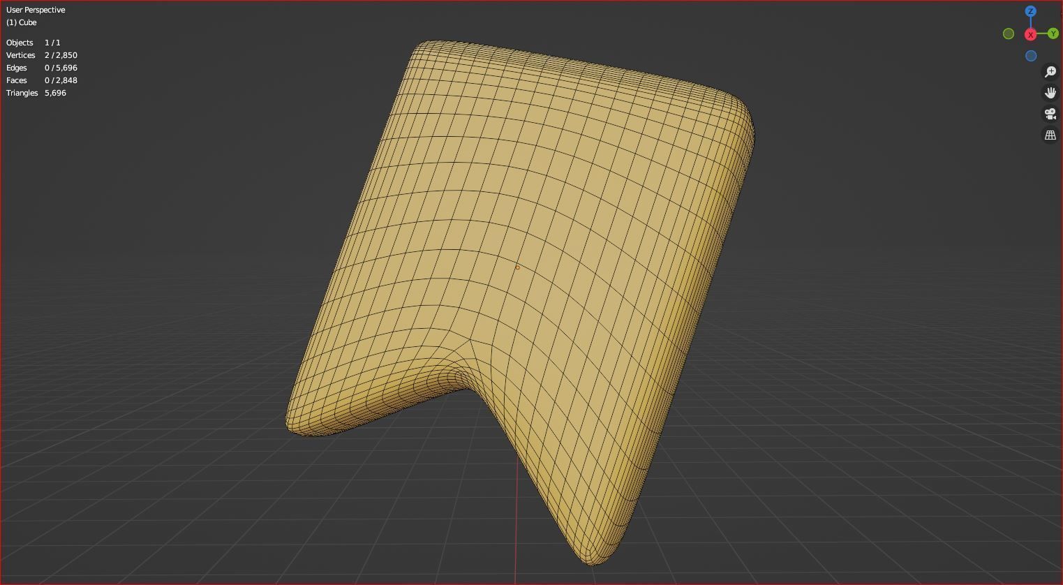 3d  yellow bookmark flag cartoon icon 3D model_6