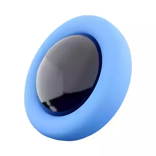 3d Modern black round-shaped engine starts button icon