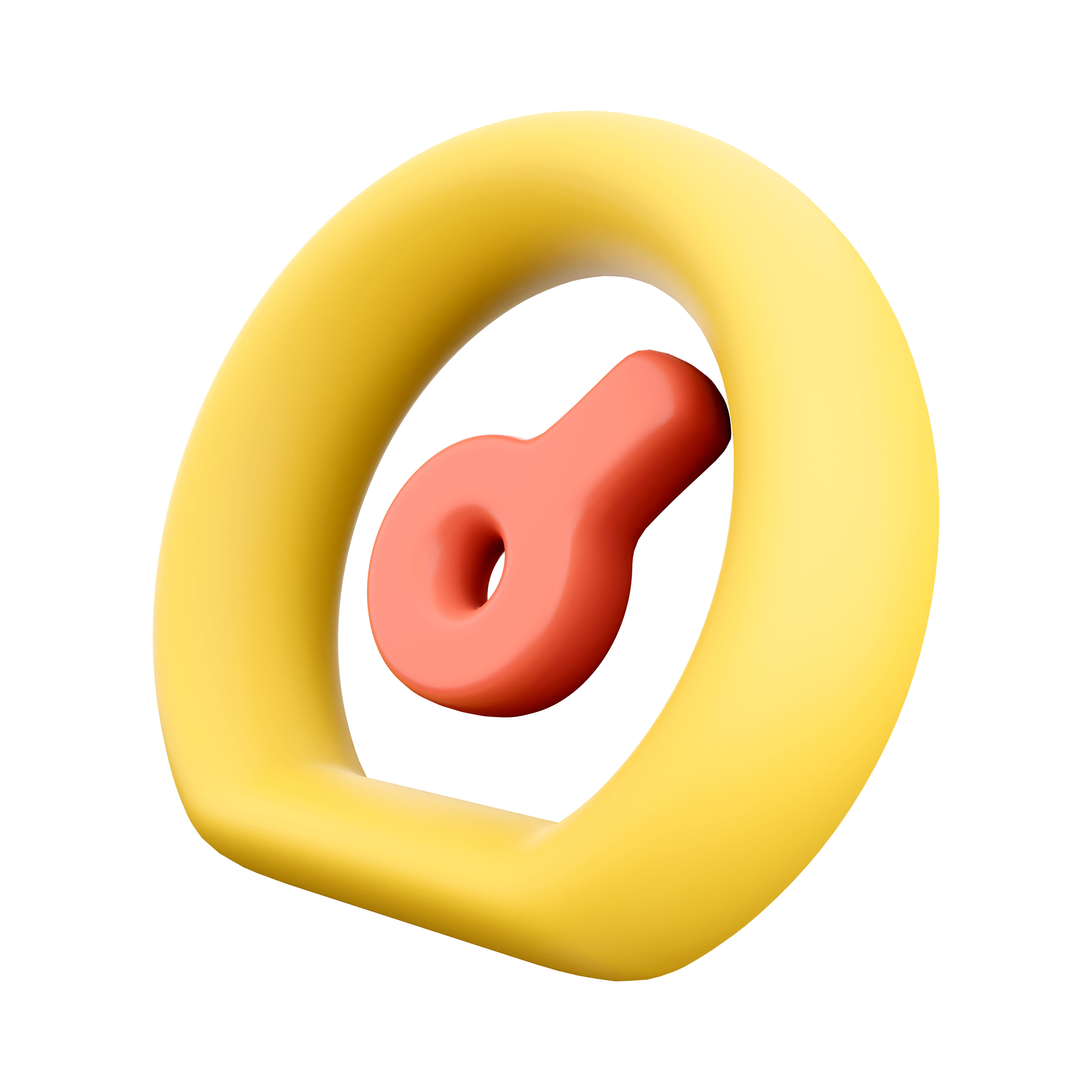 3d speedometer cartoon icon 3D model_5