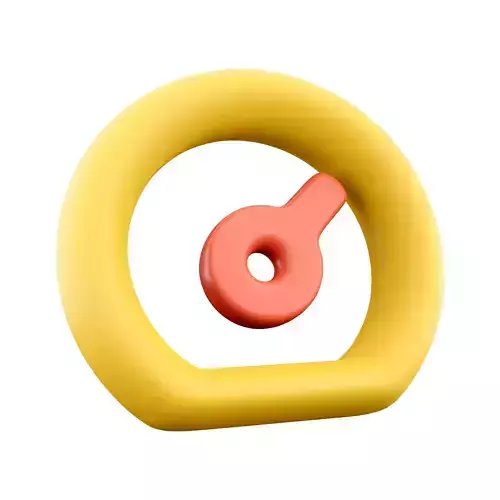 3d speedometer cartoon icon