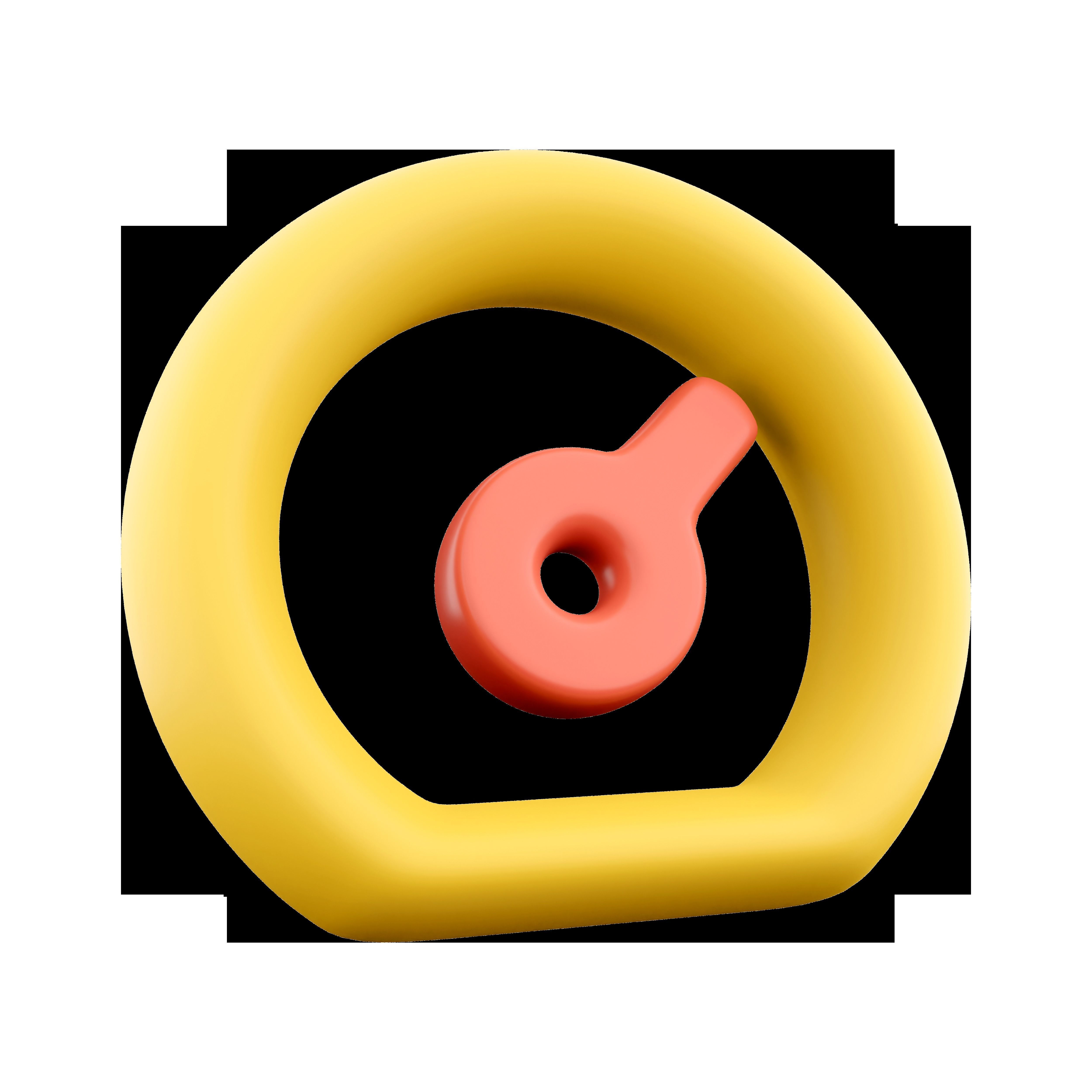 3d speedometer cartoon icon 3D model_2
