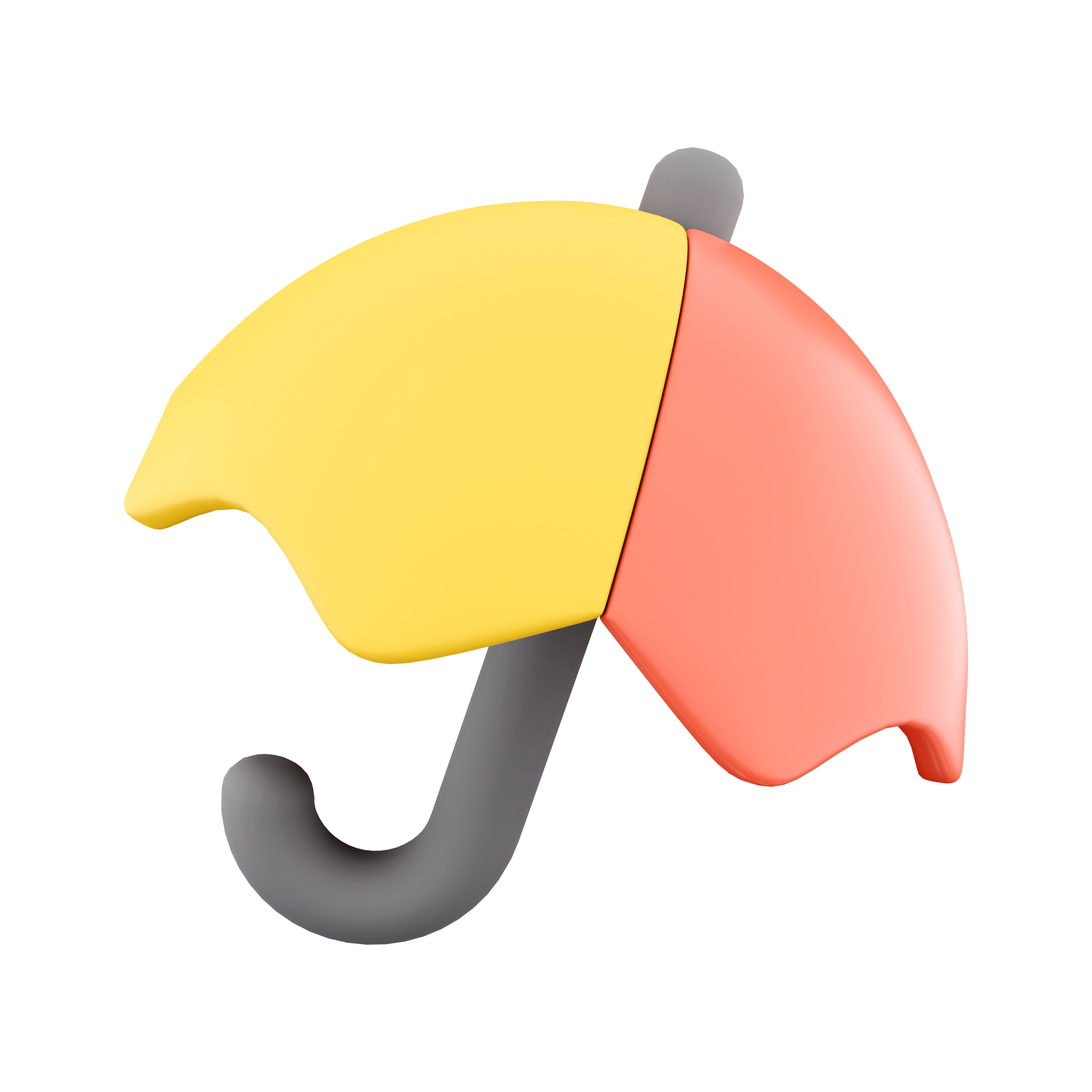 3d umbrella cartoon icon 3D model_5