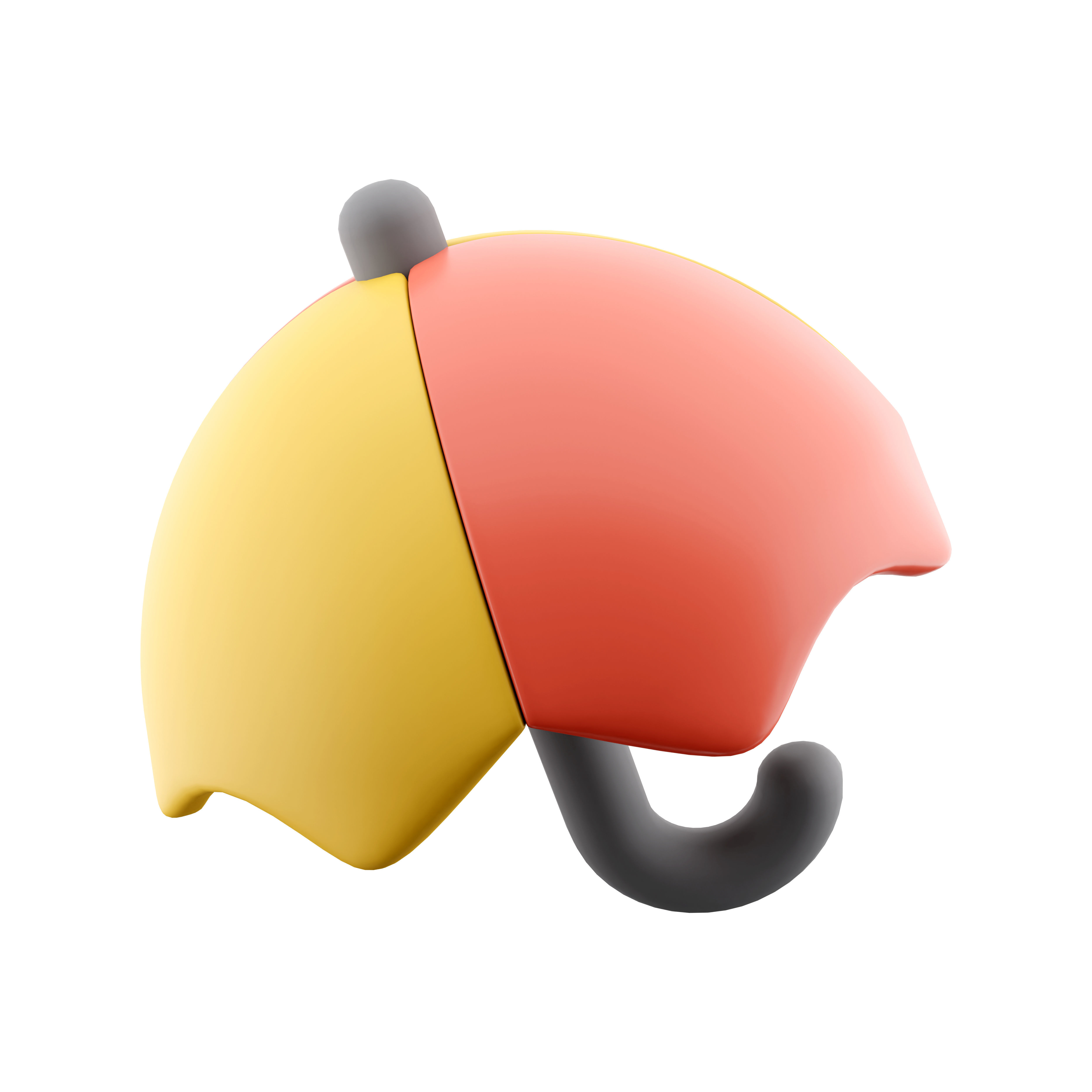3d umbrella cartoon icon 3D model_1