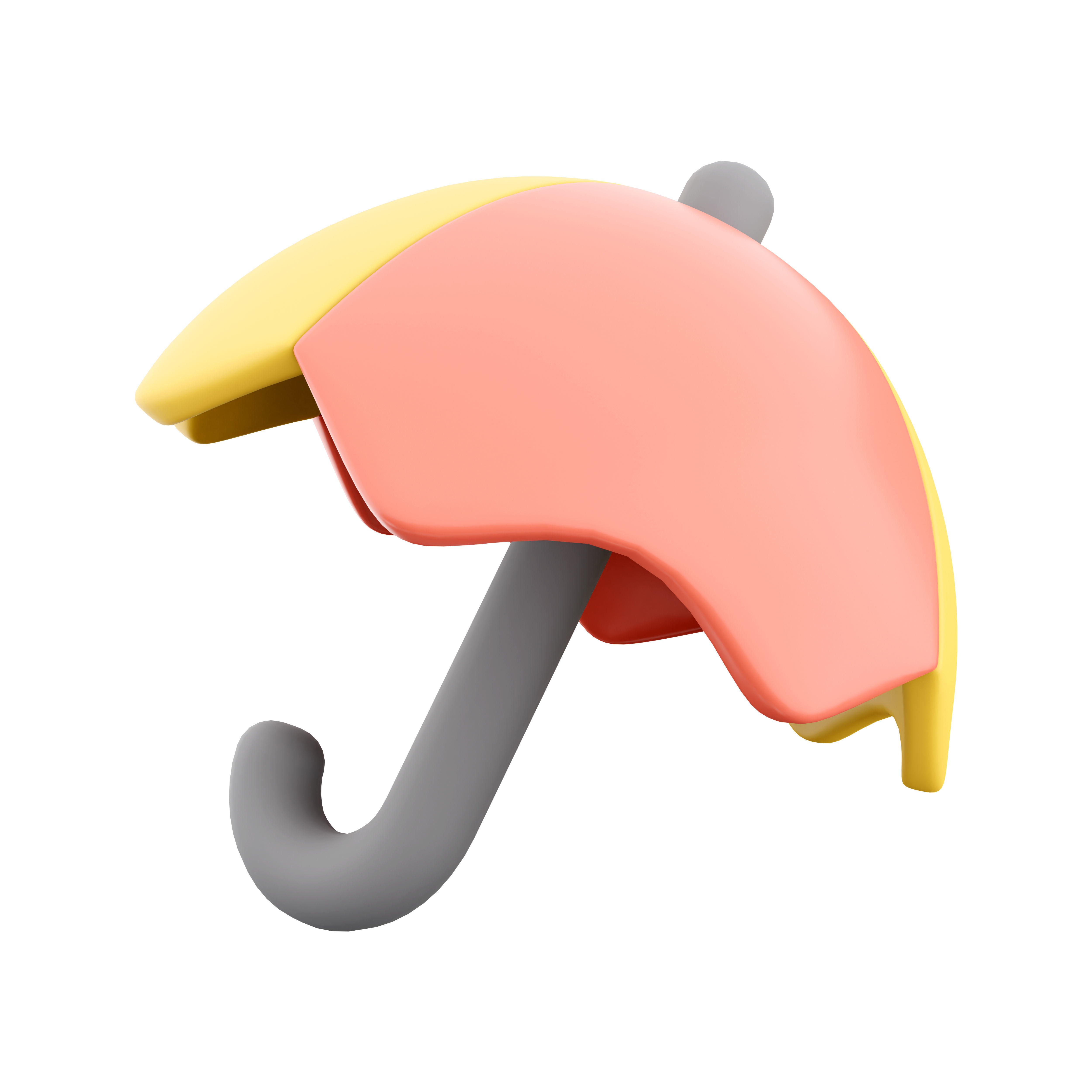 3d umbrella cartoon icon 3D model_3